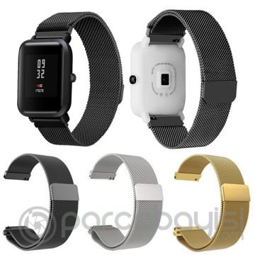 Mijobs Xiaomi Amazfit Bip Metal Milano Loop Kayış Kordon