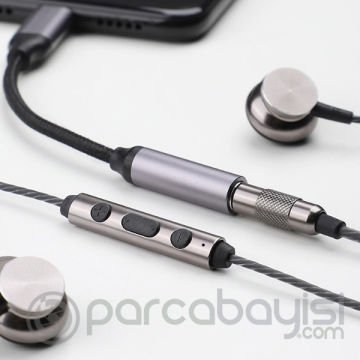 KUULAA Type-C To 3.5mm Aux Kulaklık Ses Dönüştürücü Adaptörü