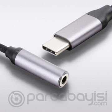 KUULAA Type-C To 3.5mm Aux Kulaklık Ses Dönüştürücü Adaptörü
