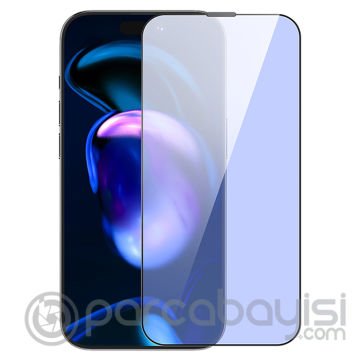 Baseus İPhone 14 Pro 6.1 0.3mm Anti Blue-ray Tempered Full Cam Ekran Koruyucu 2 Adet Set