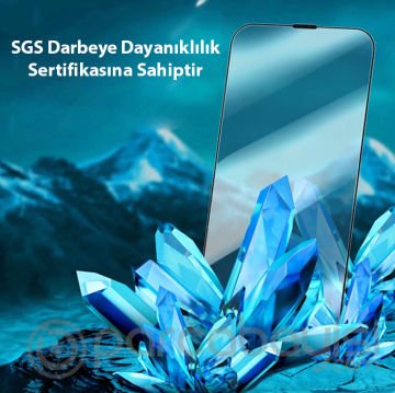 Baseus İPhone 14 Pro 6.1 0.3mm Anti Blue-ray Tempered Full Cam Ekran Koruyucu 2 Adet Set