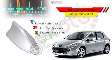 Peugeot 307 Uyumlu Gri Shark Anten Köpek Balığı Anten