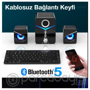 ALLY MC D221 Pro 2+1 Bluetooth Hoparlör Kablosuz Ev Sinema Sistemi
