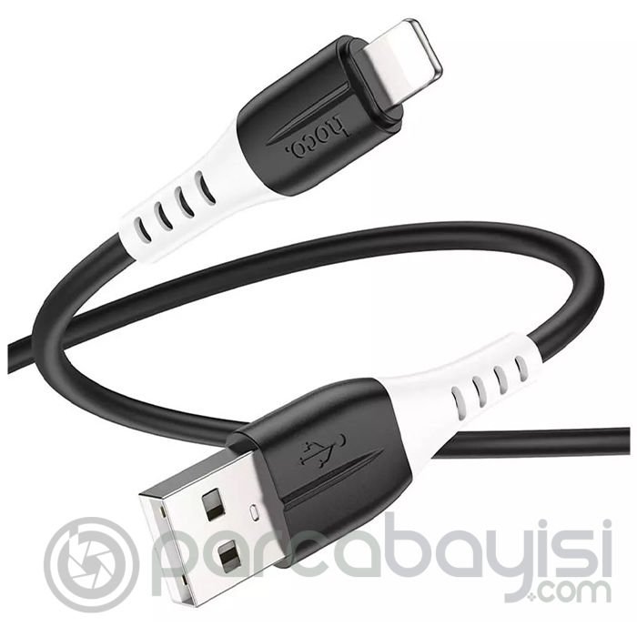HOCO X82 iPhone Lightning to USB 2.4A Silikon Data ve Şarj Kablosu