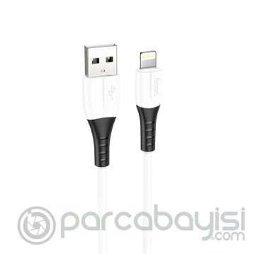 HOCO X82 iPhone Lightning to USB 2.4A Silikon Data ve Şarj Kablosu