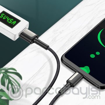KUULAA USB-Type C Huawei P20,P30 Mate 20 pro 20 lite Supercharge Hızlı Şarj Kablosu