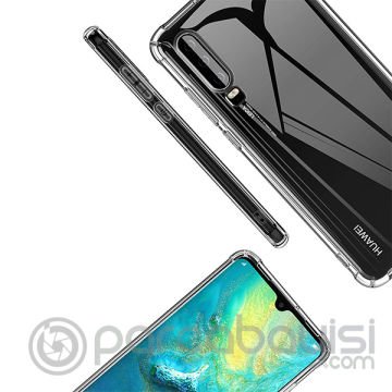 Huawei P30 Anti-Drop Darbe Emici Şeffaf Silikon Kılıf