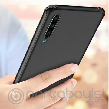 Huawei P30 Anti-Drop Darbe Emici Şeffaf Silikon Kılıf
