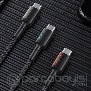 KUULAA Type C Type-C PD 60W QC4.0 Hızlı Şarj ve Data Kablosu 2Metre