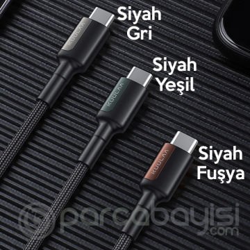 KUULAA Type C Type-C PD 60W QC4.0 Hızlı Şarj ve Data Kablosu 2Metre