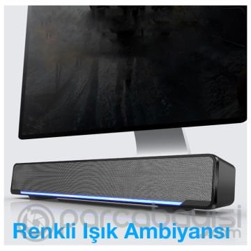 ALLY MC196 Kablolu ve Bluetoothlu Soundbar Masaüstü Bilgisayar Hoparlörü