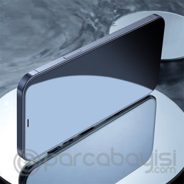 Baseus İPhone 12 Mini 5.4 0.3MM Full Anti Blue Light Tempered Cam Ekran Koruyucu 2Adet Set