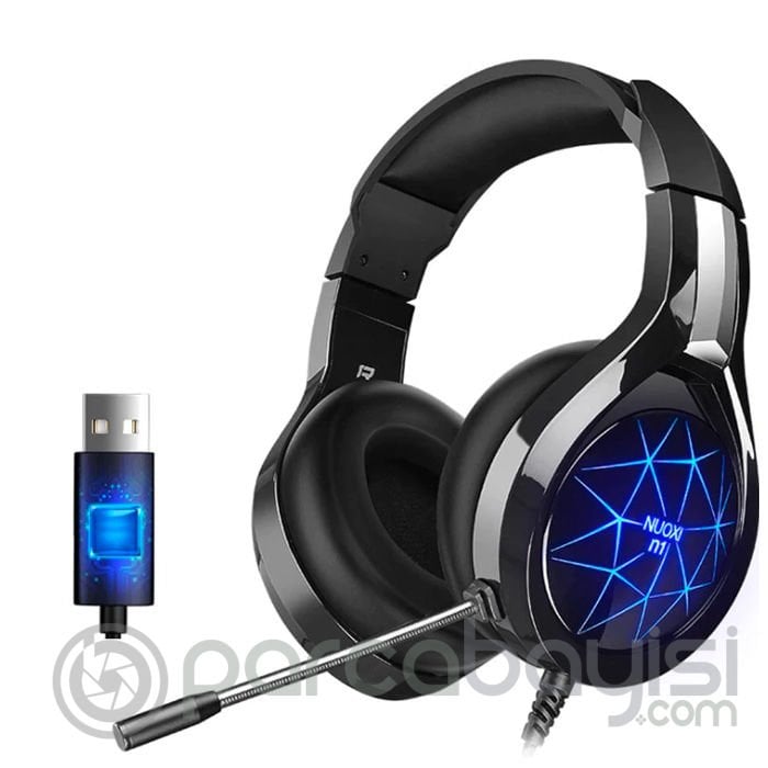 ALLY MC N1 LED Işıklı Mikrofonlu USB Kulaküstü Gamer Kulaklığı