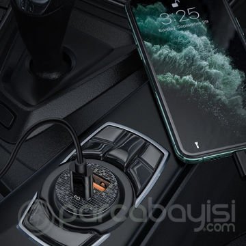 KUULAA 42W USB + Type-C Çift Çıkışlı Mini Hızlı Araç Şarj Cihazı