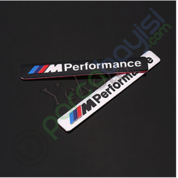 M Performance 3D Amblem Logo Orjinal Style Siyah