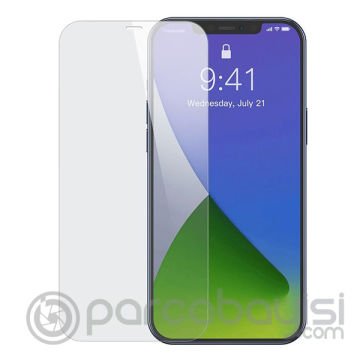 Baseus İPhone 12-12 Pro 6.1  0.3mm Ful Tempered Cam Ekran Koruyucu 2 Adet Set