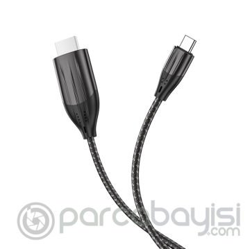 HOCO UA16 Type-C to HDMI 4K 30hz Ses ve Görüntü Aktarma Kablosu