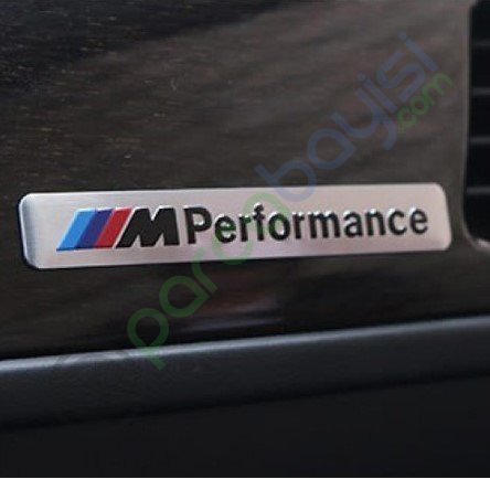 M Performance 3D Amblem Logo Orjinal Style Gri