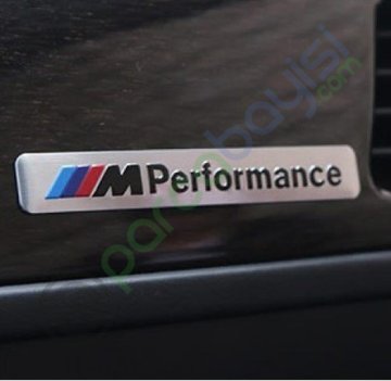 M Performance 3D Amblem Logo Orjinal Style Gri