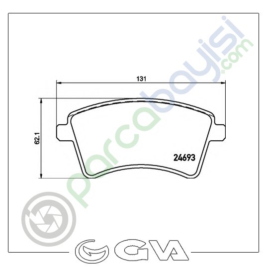 Renault Kango Ön Balata Seti (2002-2008) 410601334R-7701210110