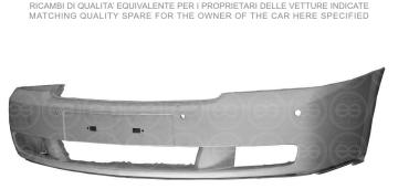 VECTRA C OPEL 2002> TAMPON ÖN 4 SENSÖRLÜ ASTARLI | 101.29.9130 | 13114260