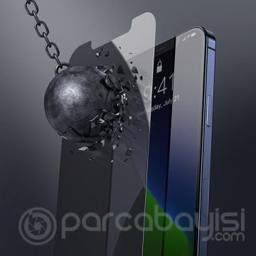 Baseus İPhone 12 mini 0,3mm Anti Spy Tempered Cam Ekran Koruyucu 2 Adet Set