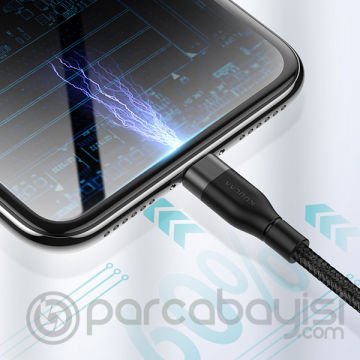 KUULAA-Kfl İPhone 11, XS XR 8-7 0.50CM Kısa Powerbank Şarj Kablosu