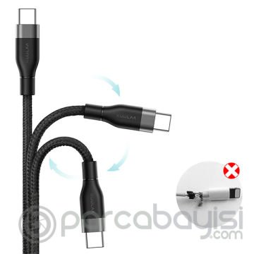KUULAA-Kfl İPhone 11, XS XR 8-7 0.50CM Kısa Powerbank Şarj Kablosu