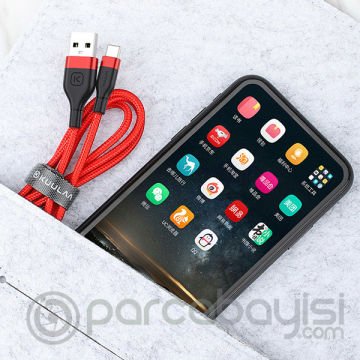 KUULAA-Kfl İPhone 11, XS XR 8-7 0.50CM Kısa Powerbank Şarj Kablosu