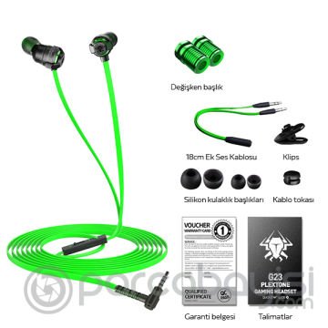PLEXTONE G23 Oyuncu Kulaklık 3.5mm Gurultu Engelleyici Kulaklik  PS4, PS5