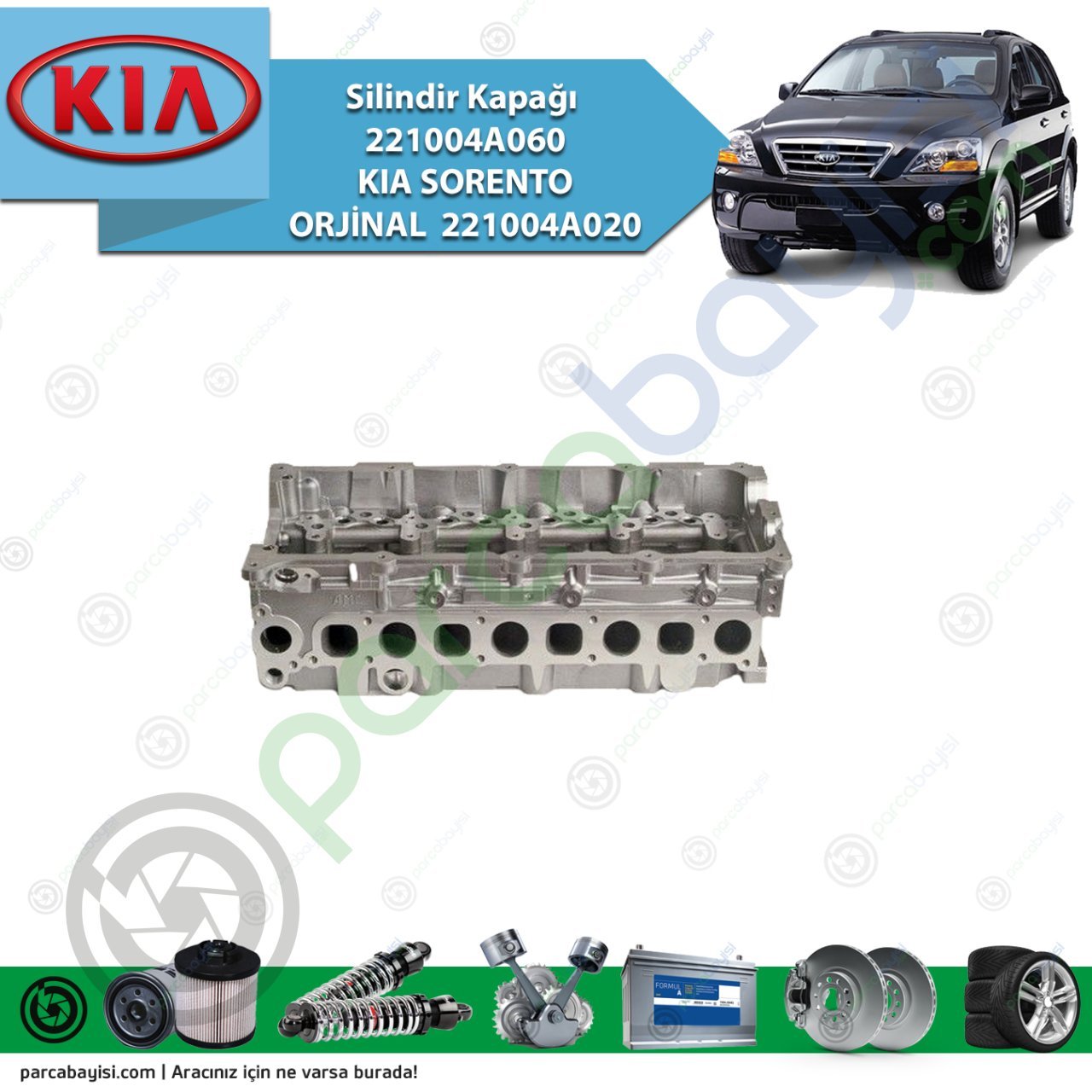 Silindir Kapağı 221004A060 Kia Sorento Orjinal | 221004A020