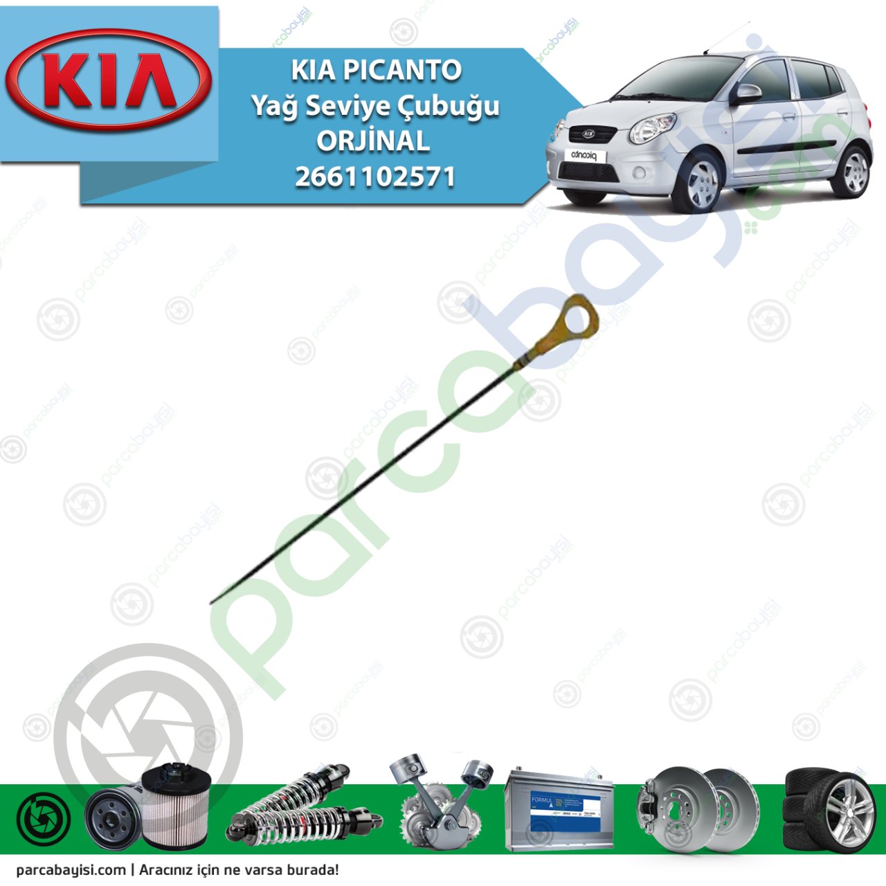 Kia Pıcanto Yağ Seviye Çubuğu Orjinal | 2661102571