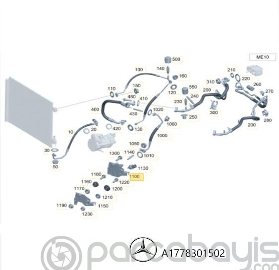 KLIMA EVAPARATORU W177 (A45 AMG) W118 (CLA45 AMG)  A1778301502