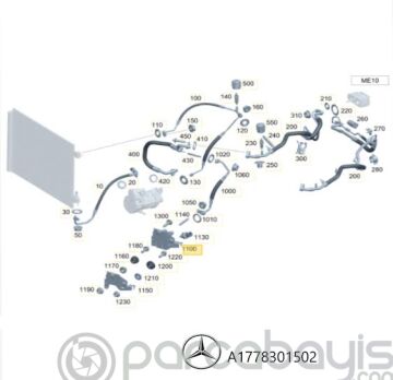 KLIMA EVAPARATORU W177 (A45 AMG) W118 (CLA45 AMG)  A1778301502