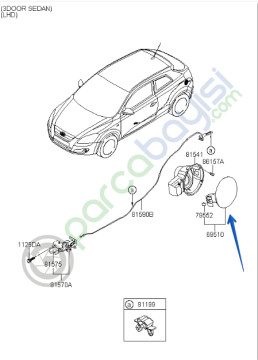Kia Ceed Depo Kapağı Orjinal | 695101H500