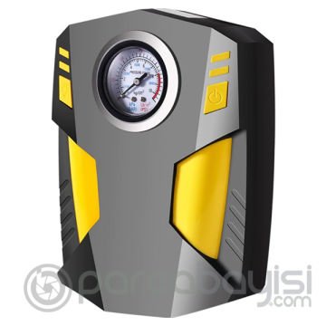 12V Taşınabilir Hava Pompası Kompresör Araç Lastik Şişirme ve Tamir Seti