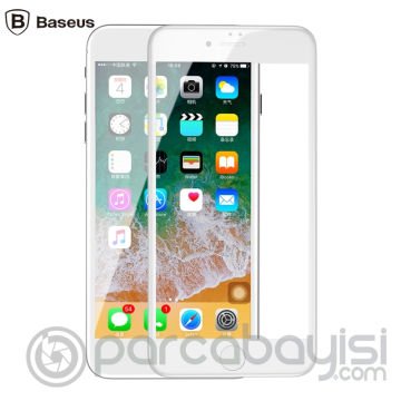 Baseus iPhone SE3-SE2 İPhone 8-7 4D Kavisli Full Kaplama Kırılmaz Cam Ekran Koruyucu