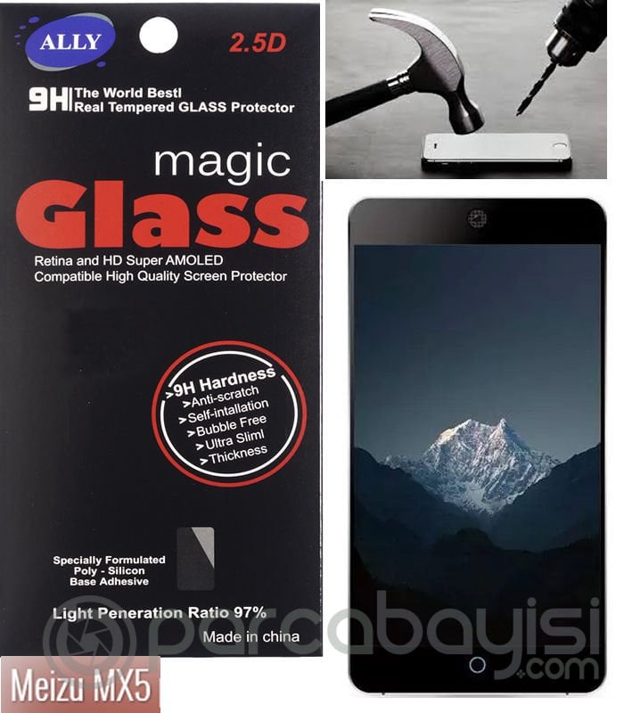 Meizu Mx5 Pro Tempered Kırılmaz Cam Ekran Koruyucu