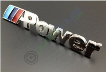 M Power Metal 3D Amblem Logo Orjinal Style Küçük Boy