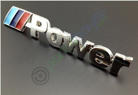 M Power Metal 3D Amblem Logo Orjinal Style Küçük Boy