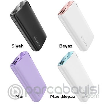 KUULAA 20000mAh Marcaroon Power bank Çift USB Çııkışlı Güç Bankası