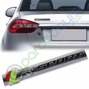 R-Sport Metal Amblem Orjinal Kalite Büyük Boy