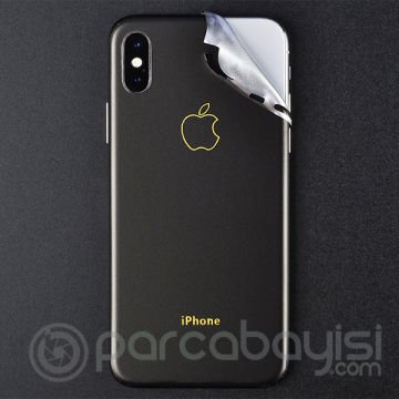 İphone X Xs Gold Logolu Yazılı Sticker Kaplama