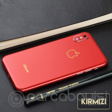 İphone X Xs Gold Logolu Yazılı Sticker Kaplama