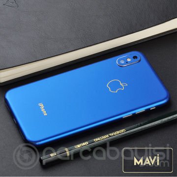 İphone X Xs Gold Logolu Yazılı Sticker Kaplama