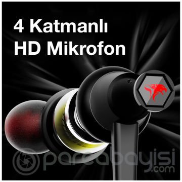 Xmowi VX2 Gaming 3.5MM Kulak İçi Mikrofonlu Oyuncu Kulaklığı Gurultu Engelleyici