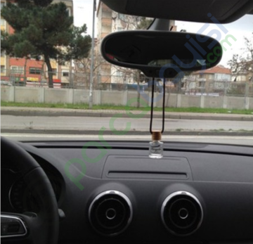 Oto Kokusu Cam Şişe Dekoratif Koku Turuncu