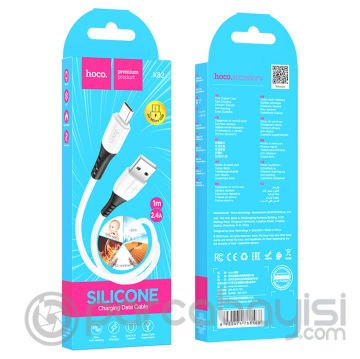 HOCO X82 Micro USB to USB 2.4A Silikon Data ve Şarj Kablosu