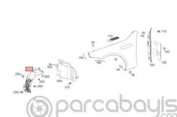 SAG ONUN ONU CAMURLUK DAVLUMBAZI AMG GT43 GT53 GT63 GT63S A2908803603