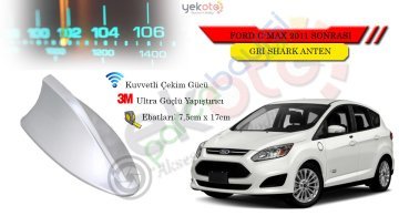 Ford C-Max 2011 Sonrası Uyumlu Gri Shark Anten Köpek Balığı Anten